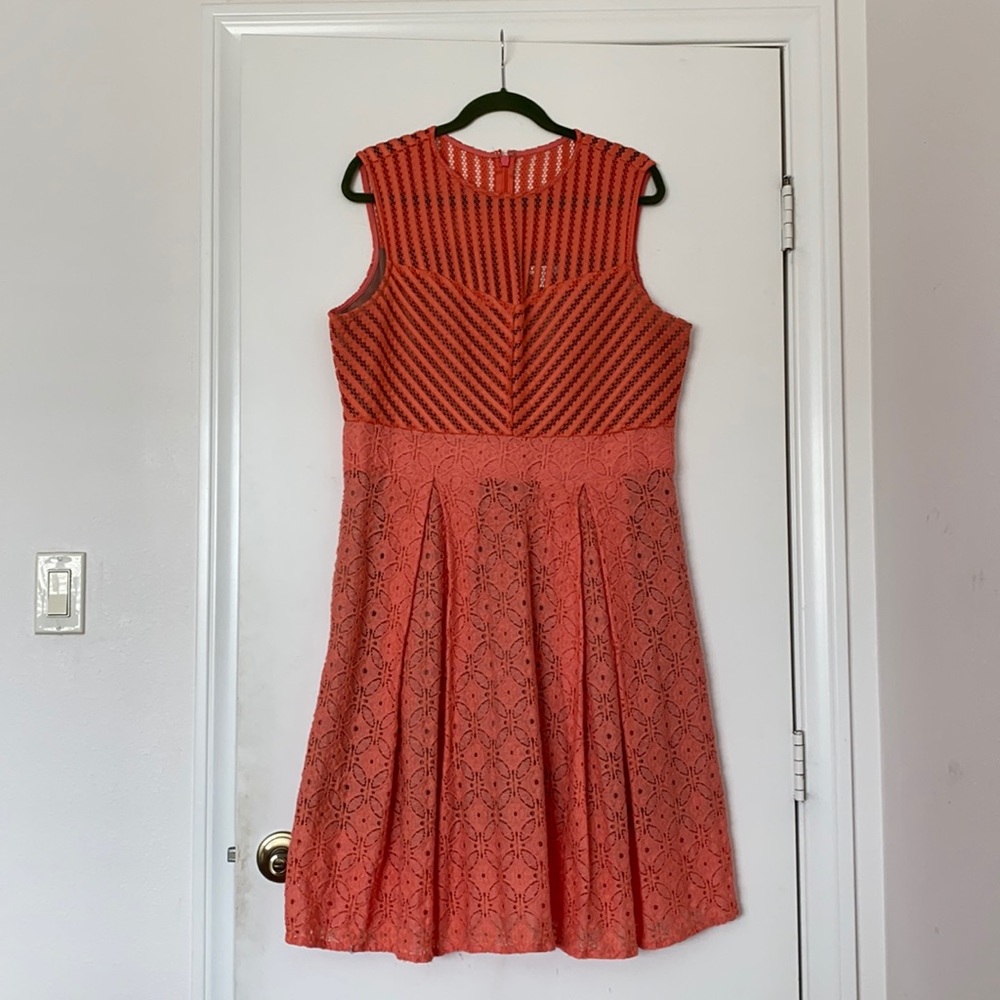 New York & Company Peach Dress XL